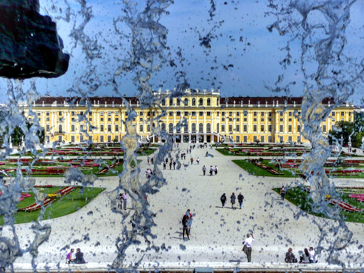 Schönbrunn Rūmai, Vienna, Austria, Pilis, Schönbrunn, Sodas, Parkas, Lankytinos Vietos, Fontanas, Vanduo