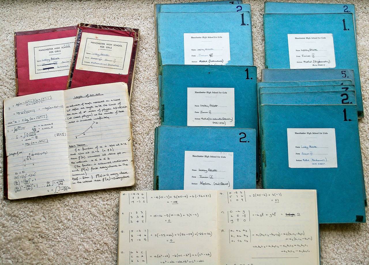 Mokykla, Knygos, Pratimas, Matematika, Švietimas, 1960-Tieji Metai, Anglija, Nemokamos Nuotraukos,  Nemokama Licenzija