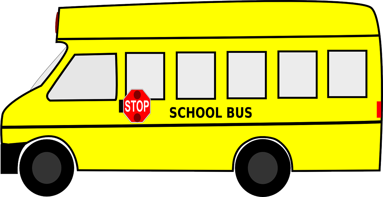 Mokyklinis Autobusas, Autobusas, Studentai, Mokiniai, Gabenimas, Švietimas, Nemokama Vektorinė Grafika, Nemokamos Nuotraukos,  Nemokama Licenzija