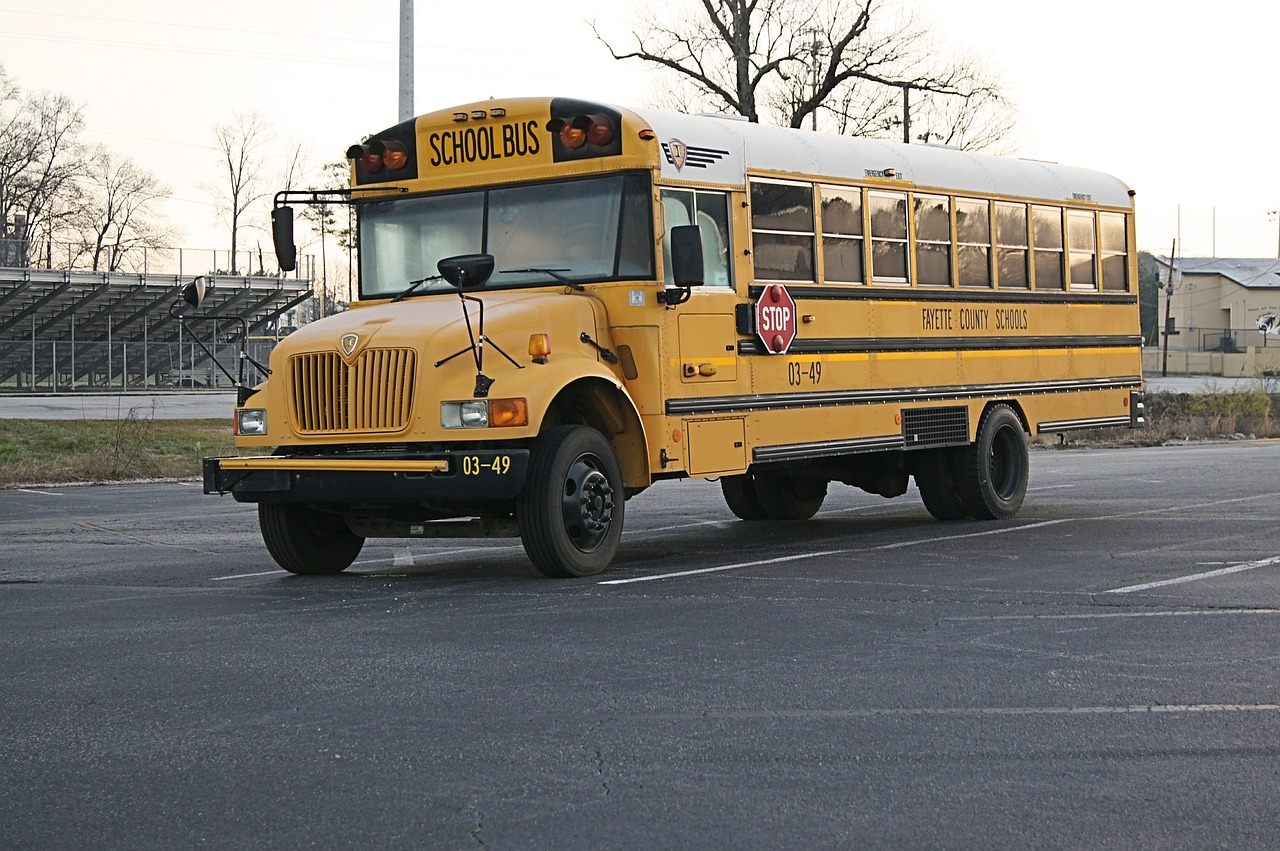 Mokyklinis Autobusas, Usa, Transporto Priemonė, Amerikietis, Transporto Priemonės, Asfaltas, Miestas, Transportas, Automatinis, Miesto