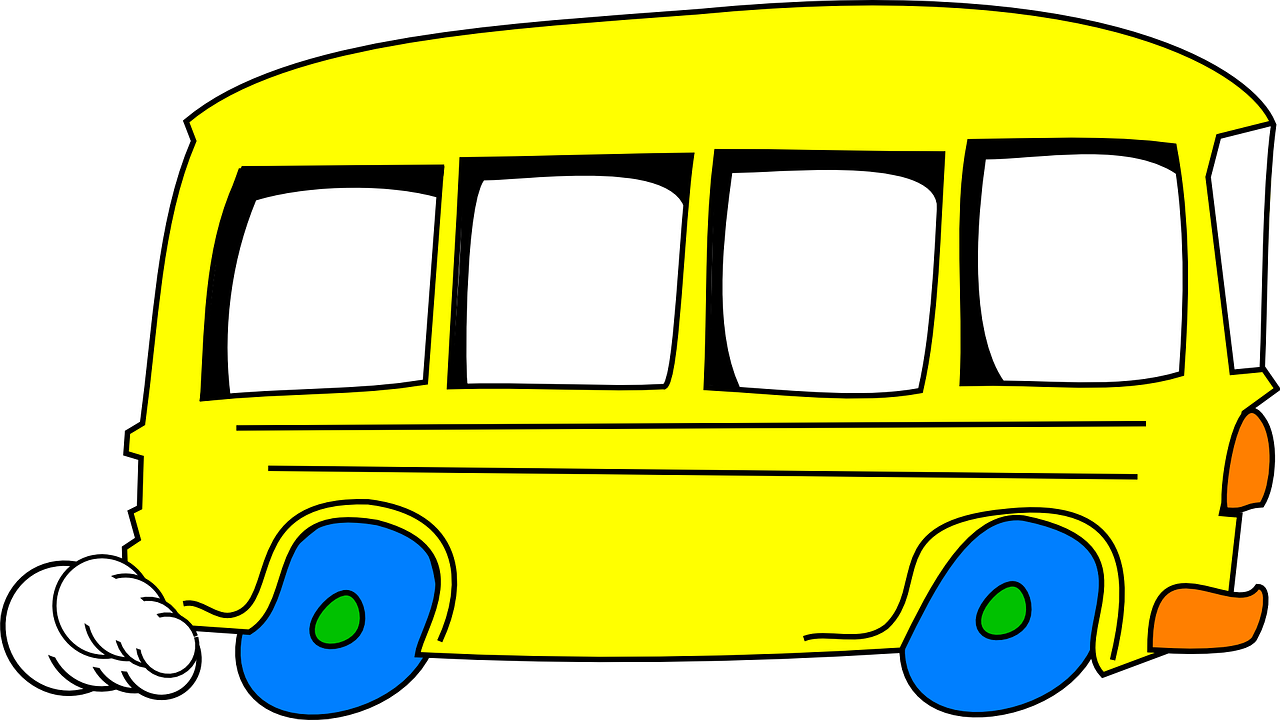 Mokyklinis Autobusas, Geltona, Vairuoja, Animacinis Filmas, Transporto Priemonė, Gabenimas, Izoliuotas, Greitis, Autobusas, Pagrindinis