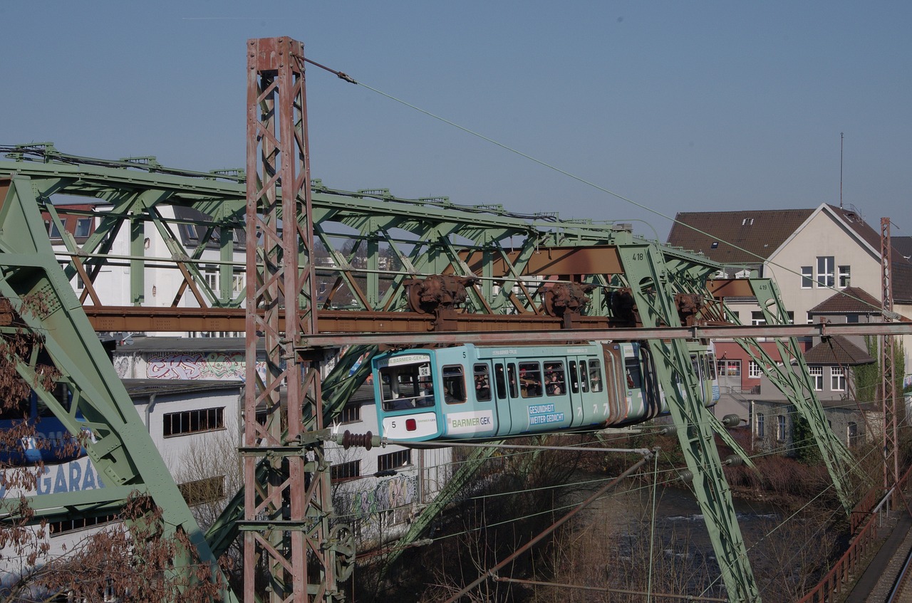 Schwebebahn, Vuppertalis, Barmenai, Nemokamos Nuotraukos,  Nemokama Licenzija