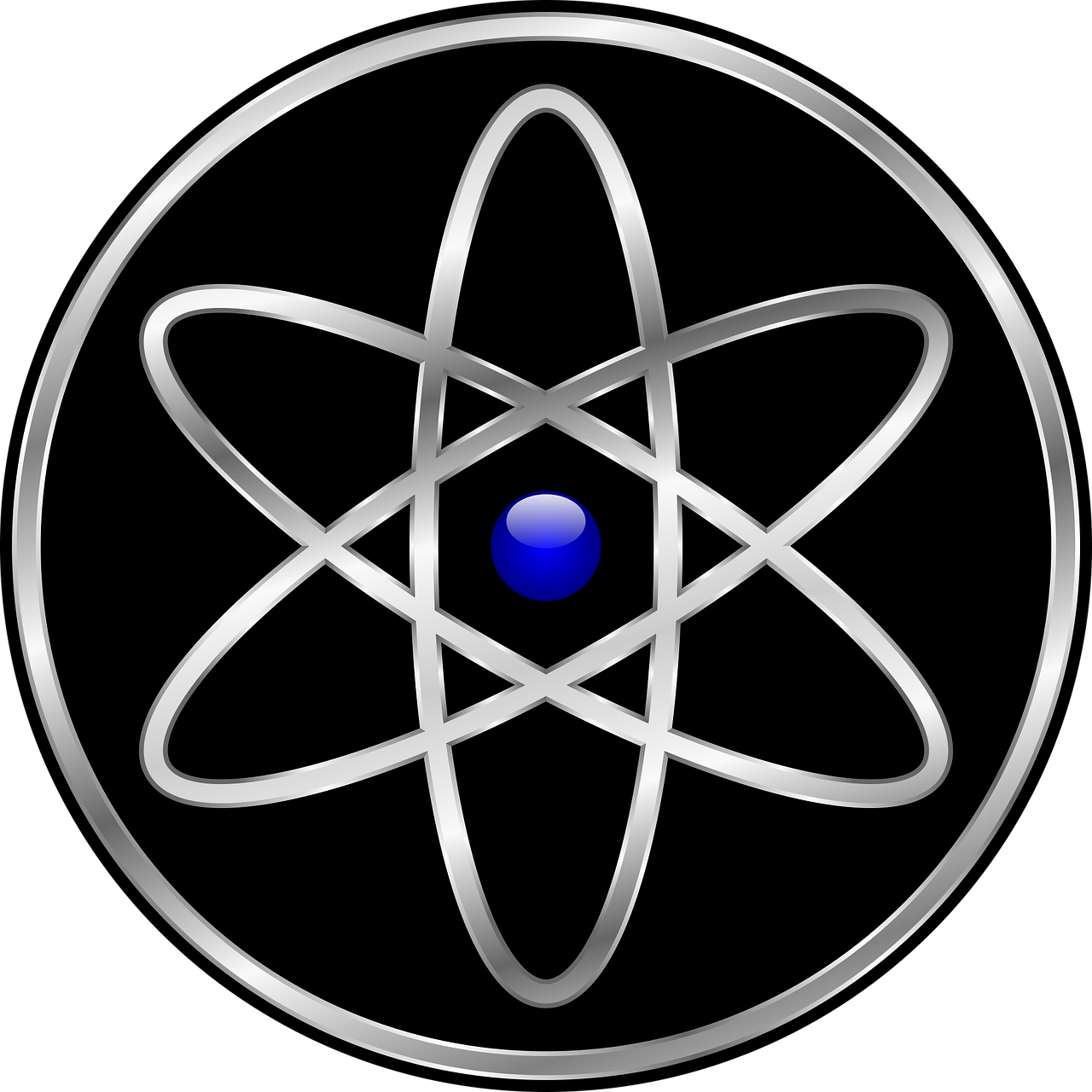 Mokslas, Simbolis, Ženklas, Švietimas, Technologija, Atomas, Chemija, Mokslinis, Fizika, Logotipas