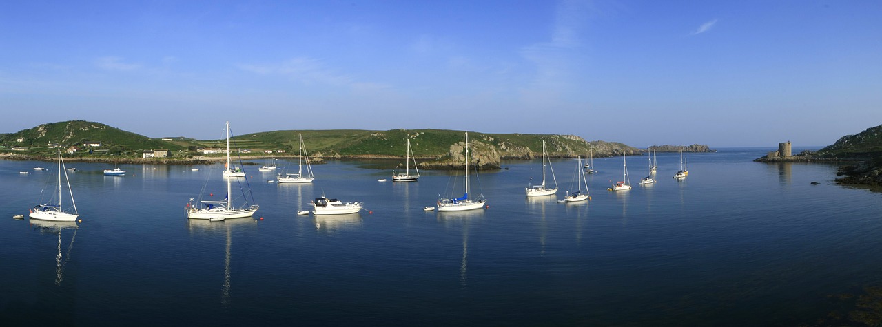 Scillies, Tresco, Bryher, Nauja Grimsbey, Cornwall, Jachta, Pilis, Anglija, Scilly, Kranto