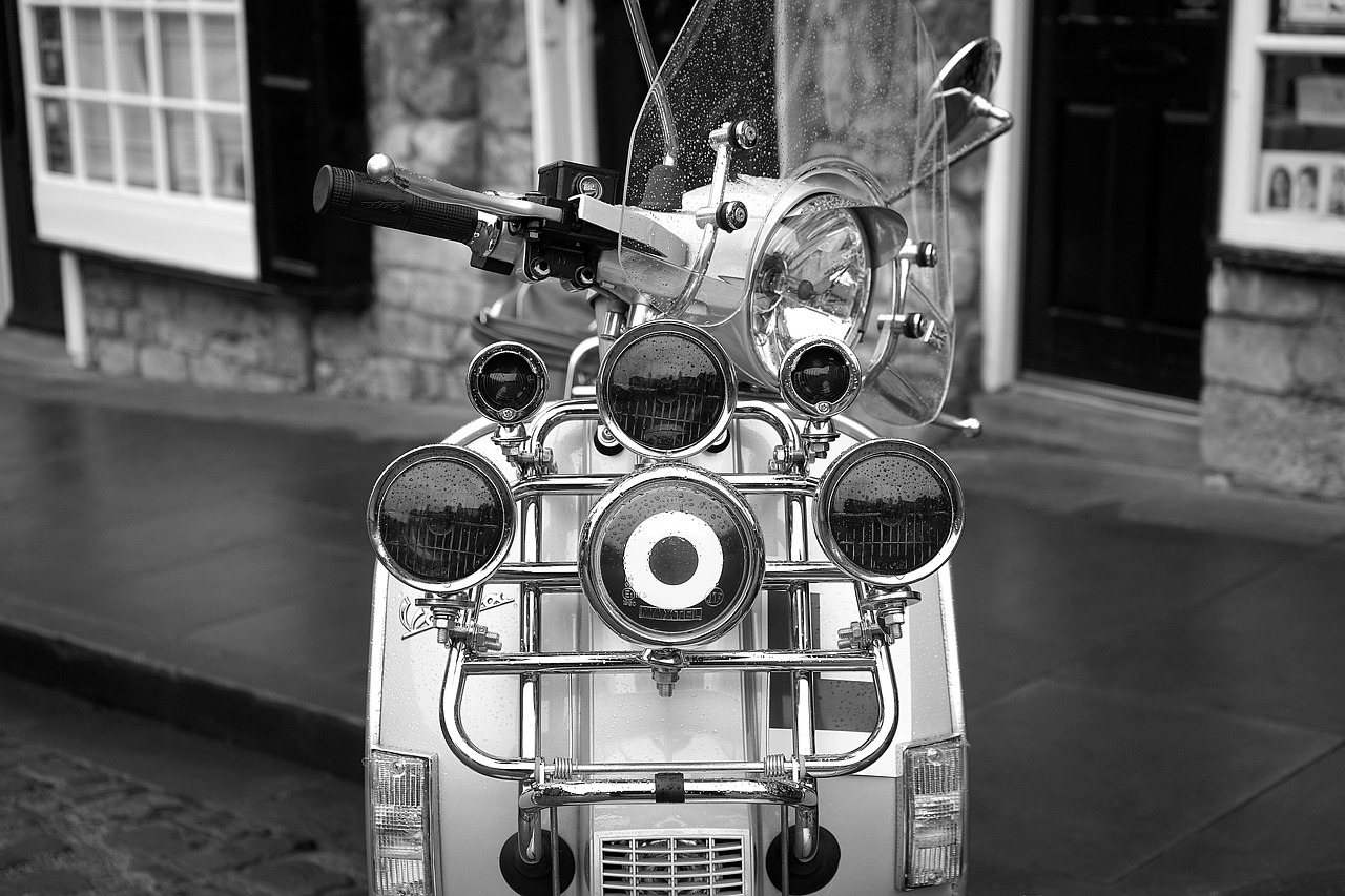 Motoroleris, 1960-Tieji Metai, Retro, Transporto Priemonė, Ispanų, Transportas, Senas, Italy, Gabenimas, Stilius