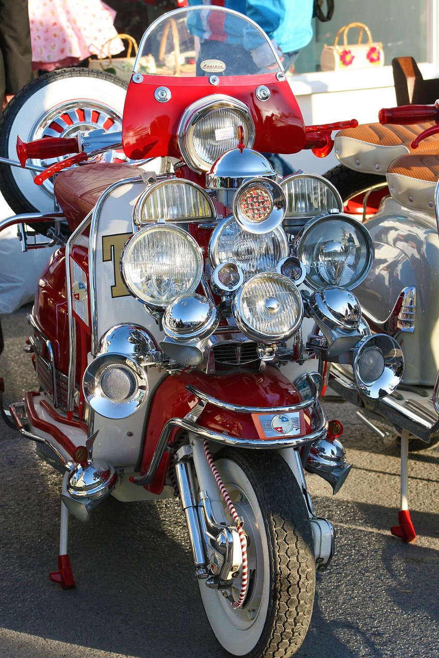 Motoroleris, Motociklas, Mod Mod, 1960-Ųjų Dešimtmečio Jaunimo Kultūra, Muzika, Transporto Priemonė, Gabenimas, Transportas, Dviratis, Motociklas