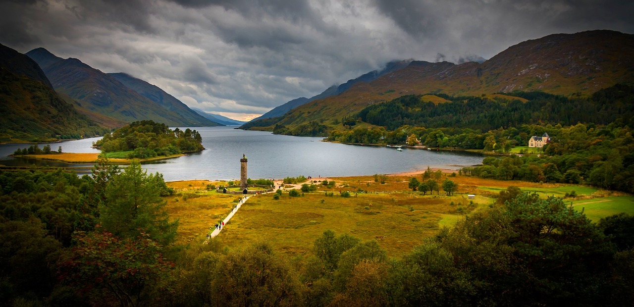 Škotija, Ežeras, Ežerai, Loch, Gamta, Vanduo, Glenfinnan, Anglija, Žalias, Loch Shiel
