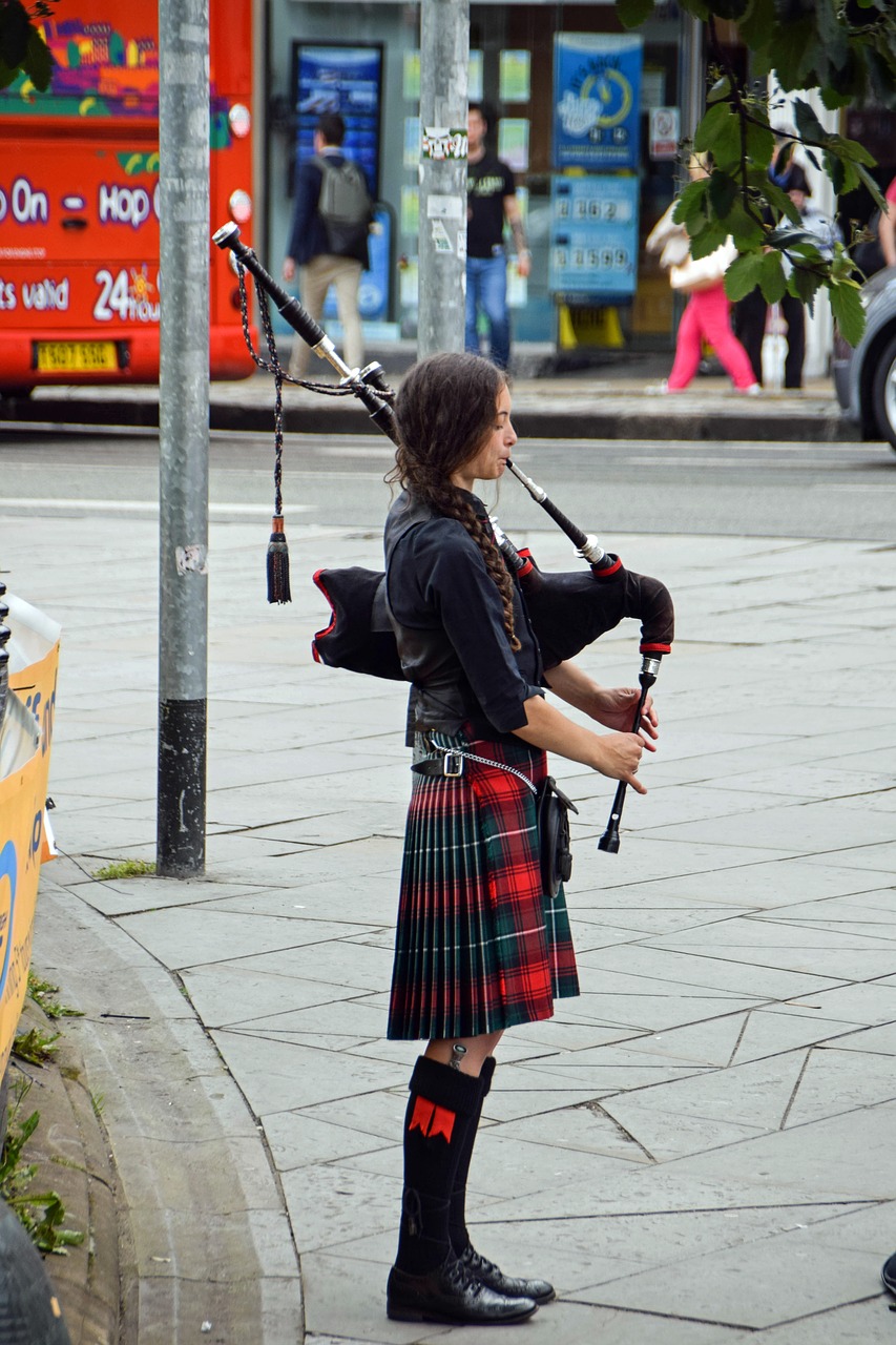 Škotija, Anglija, Dulkes, Dulkių Spielerinas, Mergaitė, Instrumentas, Muzika, Škotų Tautybė, Muzikantas, Nemokamos Nuotraukos