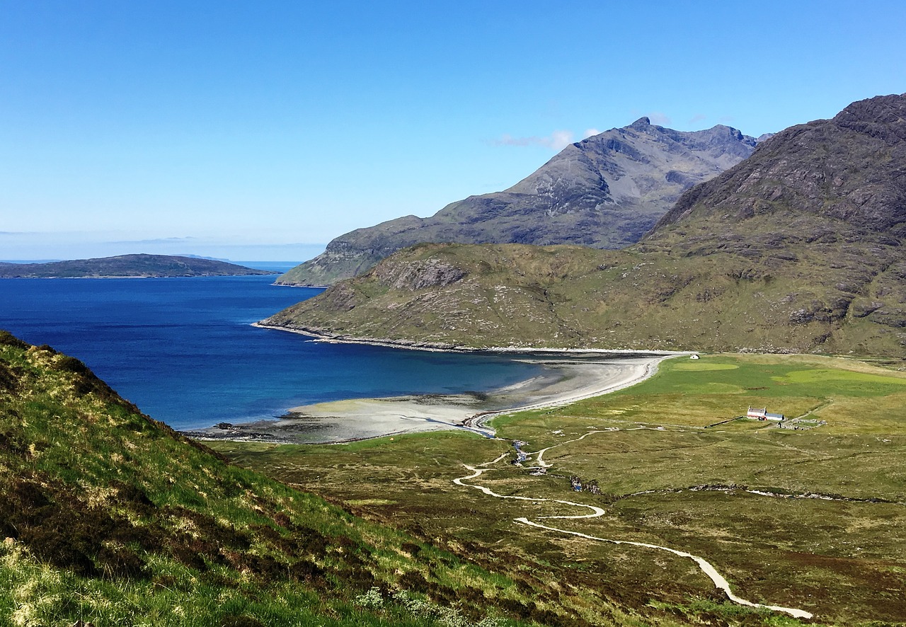 Škotija, Isle Of Skye, Camasunario Įlanka, Vaizdingas, Peizažas, Kraštovaizdis, Pakrantė, Nemokamos Nuotraukos,  Nemokama Licenzija