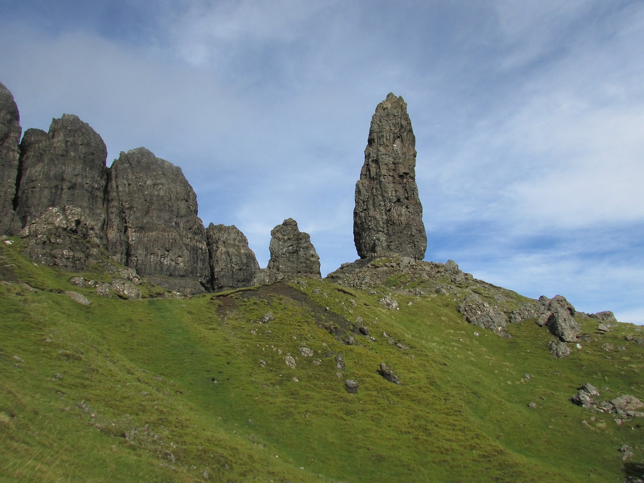 Škotija, Isle Of Skye, Senas Vyras Storr, Kalnas, Kraštovaizdis, Pinnacle, Nemokamos Nuotraukos,  Nemokama Licenzija