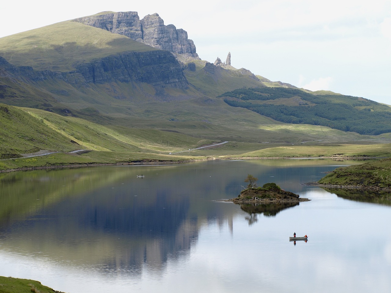Škotija, Skye, Isle Of Skye, Rokas, Ežeras, Vanduo, Gamta, Kraštovaizdis, Aukštumų Ir Salų, Kalnas