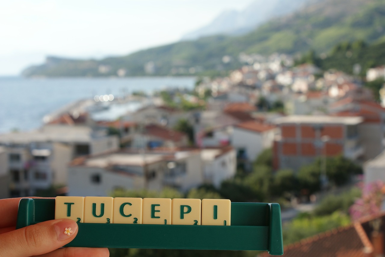 Scrabble, Tucepi, Krantas, Vasara, Nemokamos Nuotraukos,  Nemokama Licenzija