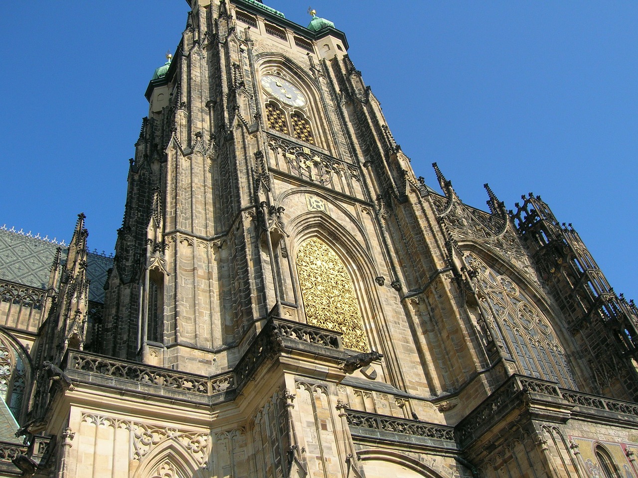 Sct Vitus Katedra, Architektura, Laikrodzio Bokstas, Pastatas, Išsamiai, Prague, Ekskursijos, Fantastinis, Statyba, Bažnyčia