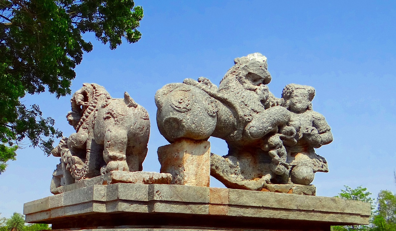 Skulptūra, Šventykla, Hindu, Halebidu, Hoysala Architektūra, Religija, Halebeedu, Hassan, Karnataka, Indija