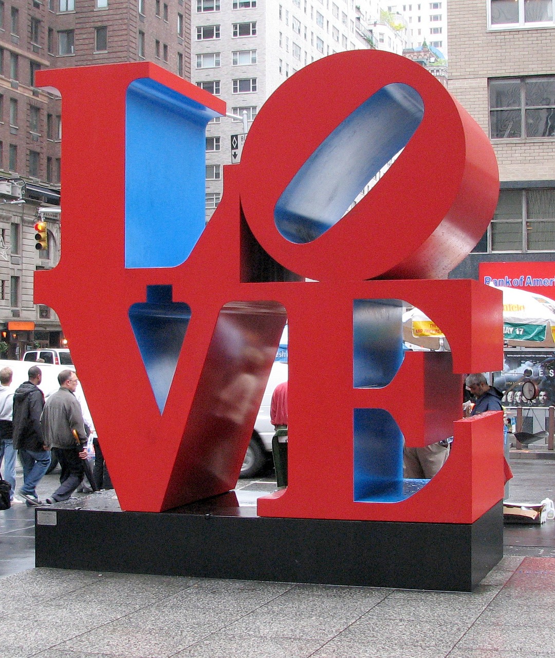 Skulptūra, Meilė, Niujorkas, Manhatanas, Robert Indiana, Apdaila, Kultūra, Simbolis, Lauke, 6 Avenue