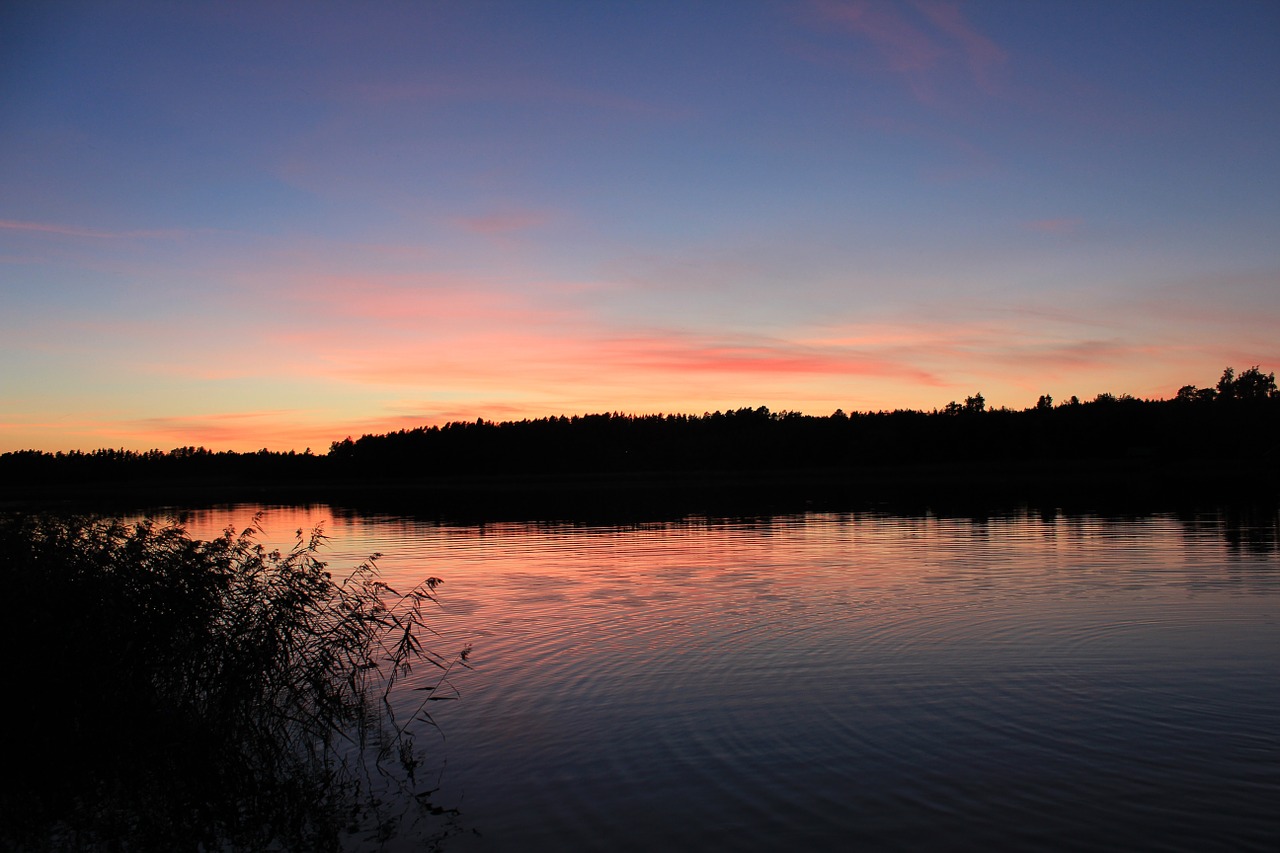 Jūra, Dangus, Oranžinė, Suomių, Vanduo, Horizontas, Saulėlydis, Panorama, Vasara, Nemokamos Nuotraukos