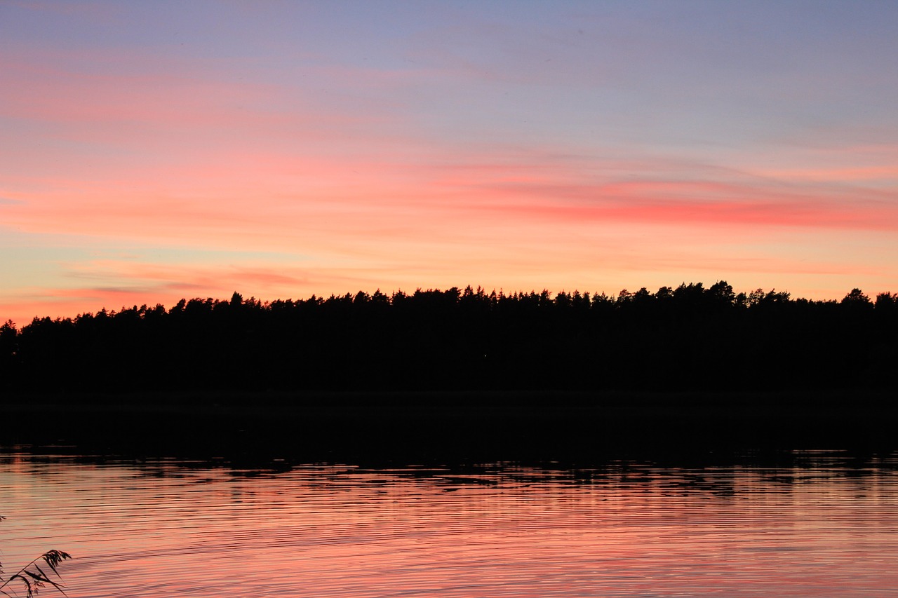 Jūra, Dangus, Oranžinė, Suomių, Vanduo, Horizontas, Saulėlydis, Panorama, Vasara, Nemokamos Nuotraukos