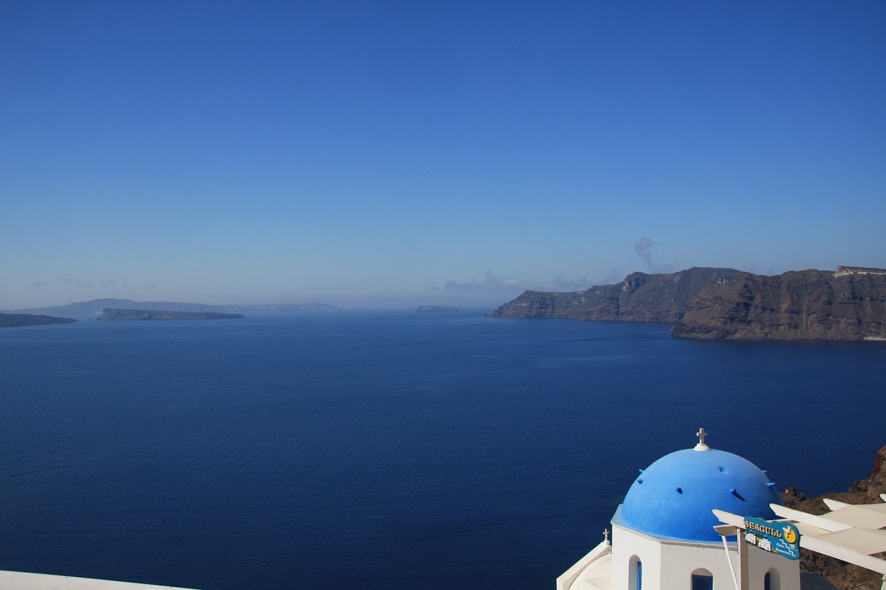 Jūra, Santorini, Kaldera, Graikija, Vaizdas, Nemokamos Nuotraukos,  Nemokama Licenzija