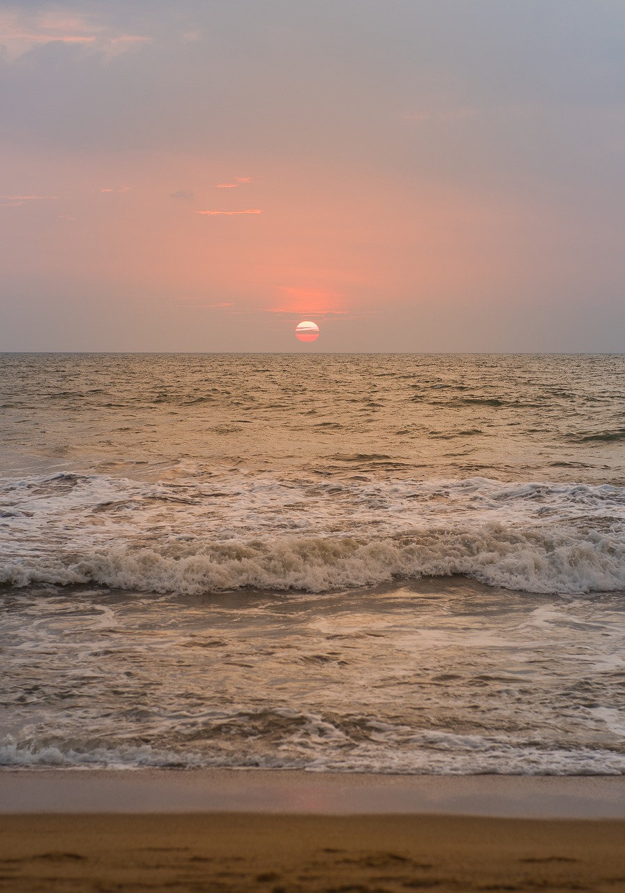 Jūra, Saulėlydis, Abendstimmung, Saulė, Afterglow, Toli, Vakarinis Dangus, Romantiškas, Dangus, Debesys