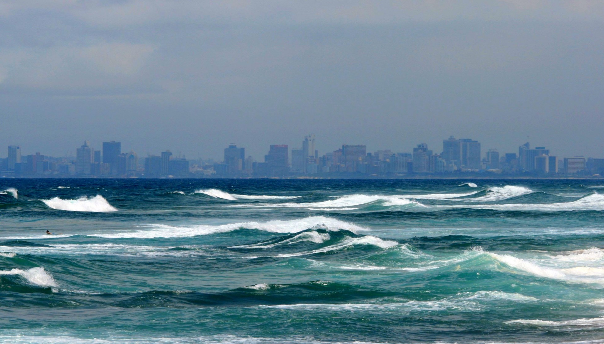 Vandenynas,  Bangos,  Kranto,  Miestas,  Kwazulu & Nbsp,  Natal,  Jūra Ir Durban Skyline, Nemokamos Nuotraukos,  Nemokama Licenzija