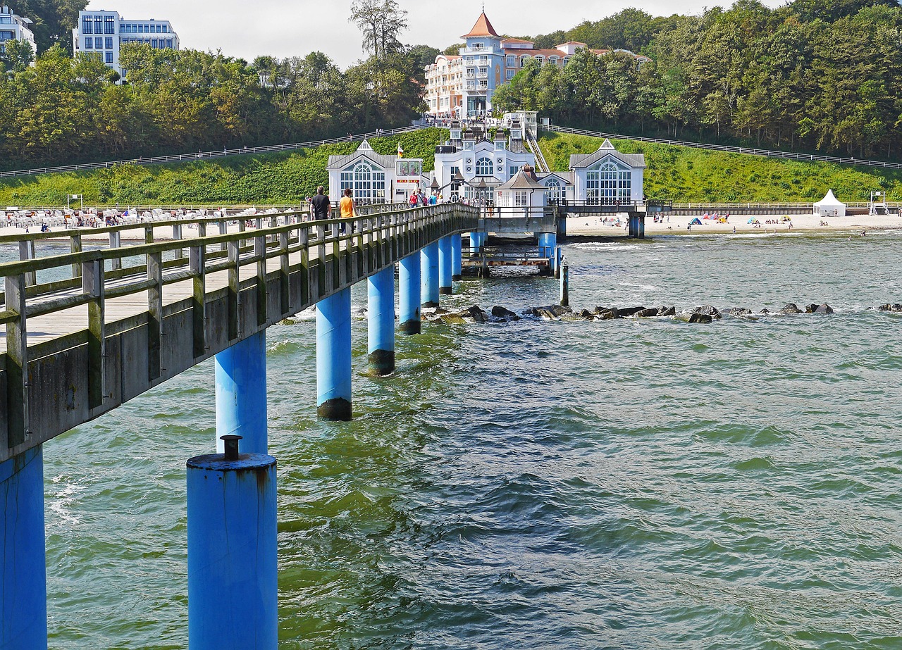 Jūros Tiltas, Parduoti, Jūros Pusė, Baltijos Jūra, Rügen, Papludimys, Jūros Vaizdas, Rügen Sala, Sala, Šventė