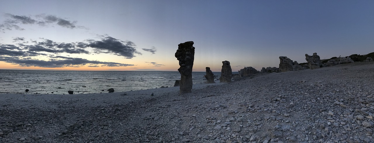 Jūros Dugnas, Gotland, Fårö, Žvyro Paplūdimys, Nemokamos Nuotraukos,  Nemokama Licenzija