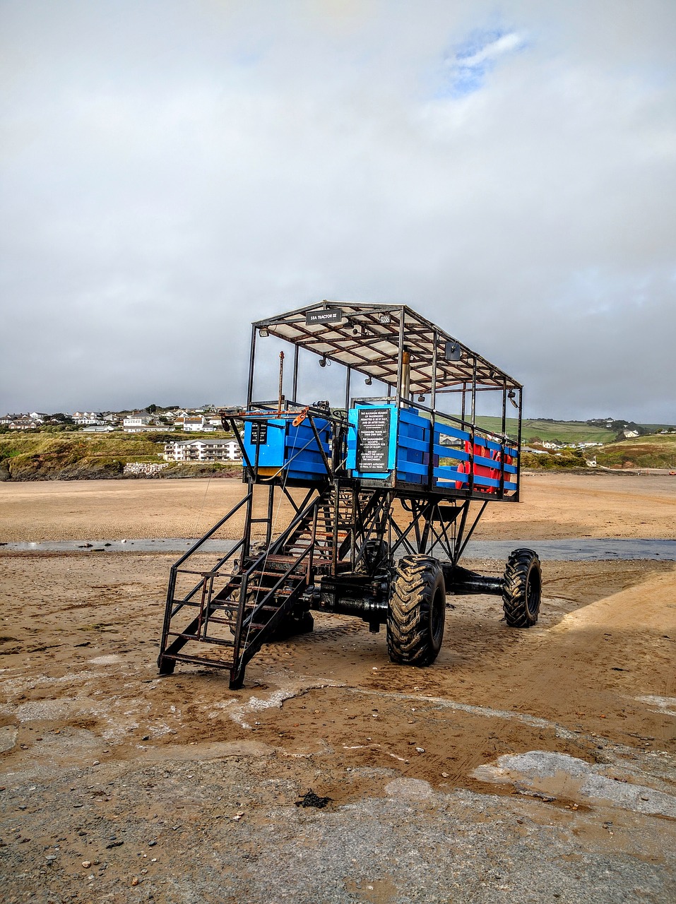 Jūros Traktorius, Cornwall, Kranto, Papludimys, Pajūryje, Transporto Priemonė, Turizmas, Nemokamos Nuotraukos,  Nemokama Licenzija