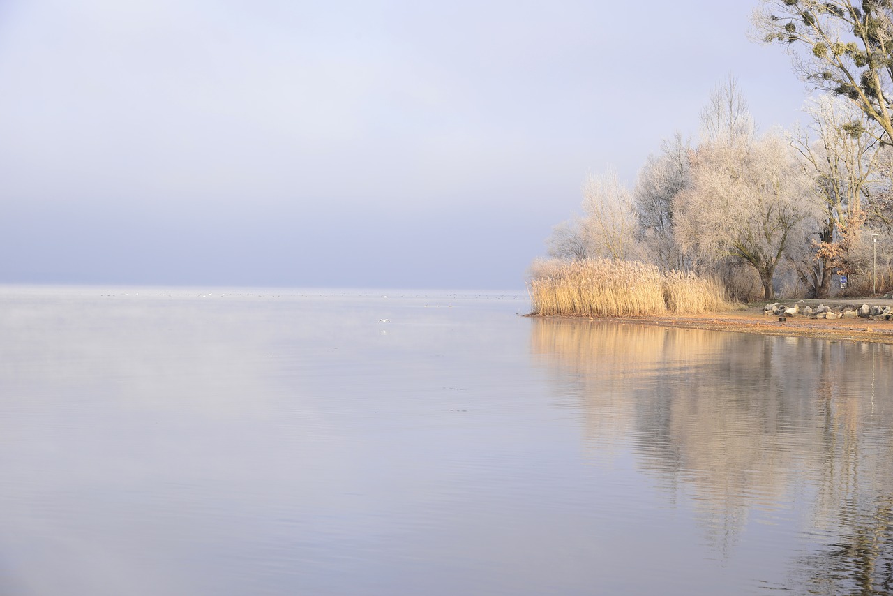 Jūros Dugnas, Ežeras, Gamta, Bavarija, Chiemsee, Nuotaika, Vanduo, Vandenys, Šaltas, Auskaras