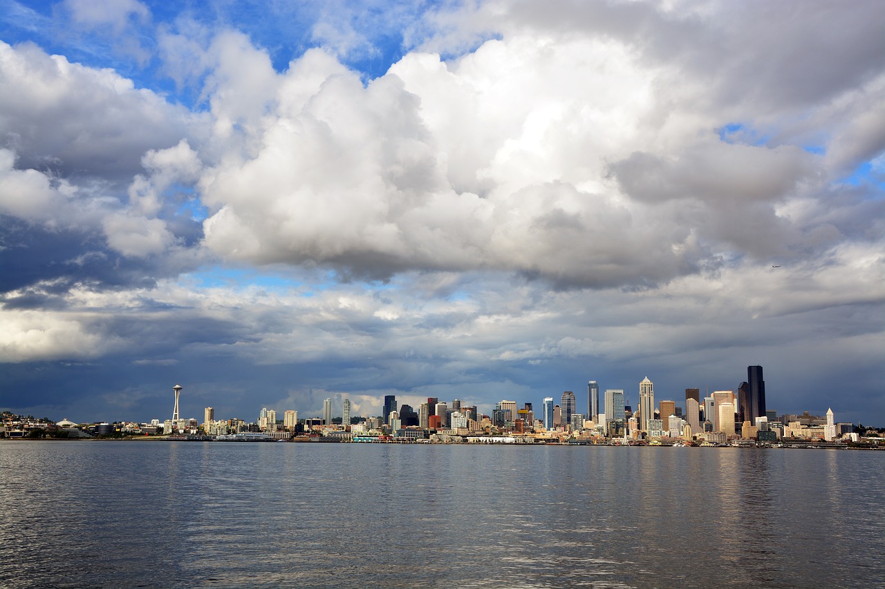 Seattle, Panorama, Miesto, Miesto Panorama, Architektūra, Kraštovaizdis, Šiaurės Vakarai, Seattle Skyline, Nemokamos Nuotraukos,  Nemokama Licenzija