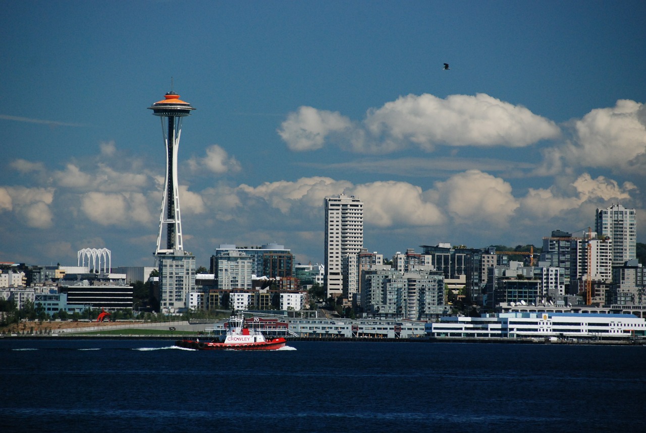 Seattle, Panorama, Dangoraižis, Kosmoso Adata, Miesto Panorama, Dangus, Panorama, Nemokamos Nuotraukos,  Nemokama Licenzija