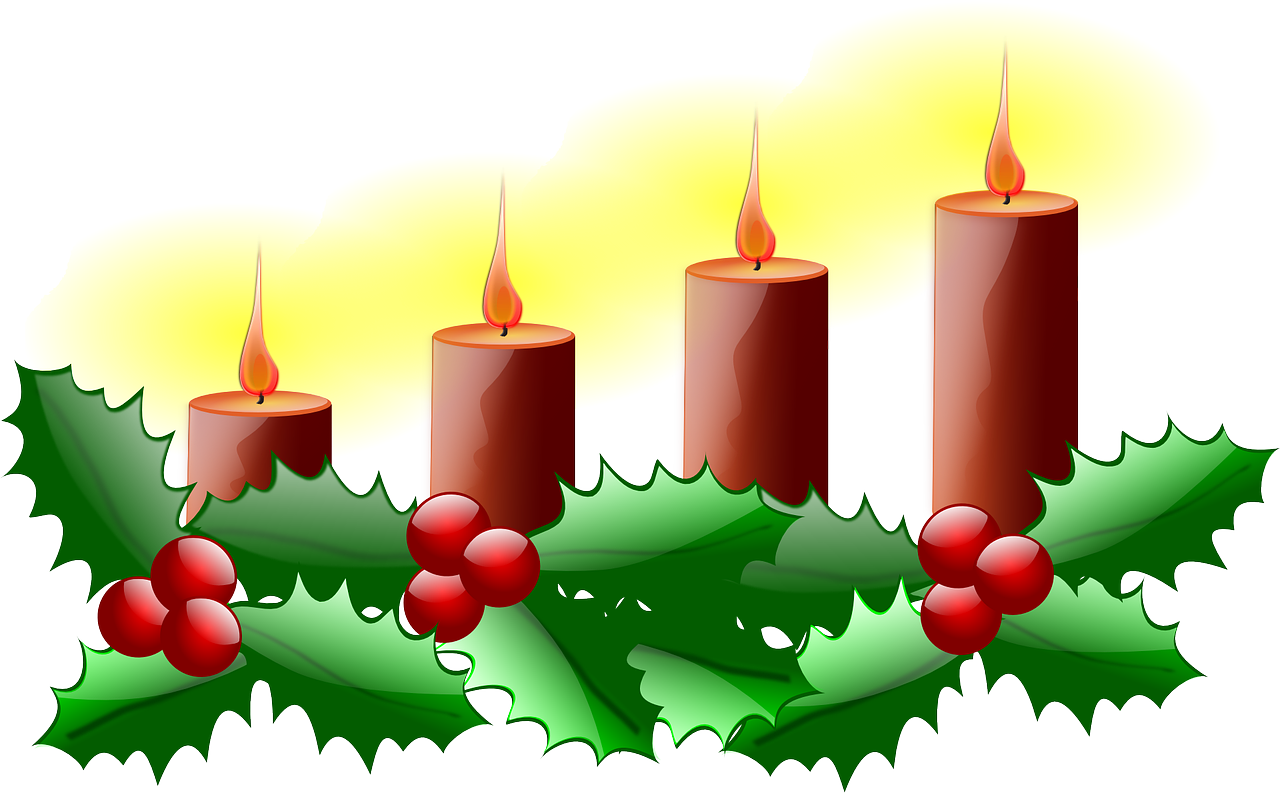 Antrasis Atėjimas, Kalėdos, Adventas, Žvakė, Žalias, Raudona, Apvynioti, Pakavimas, Vainikas, X-Mas
