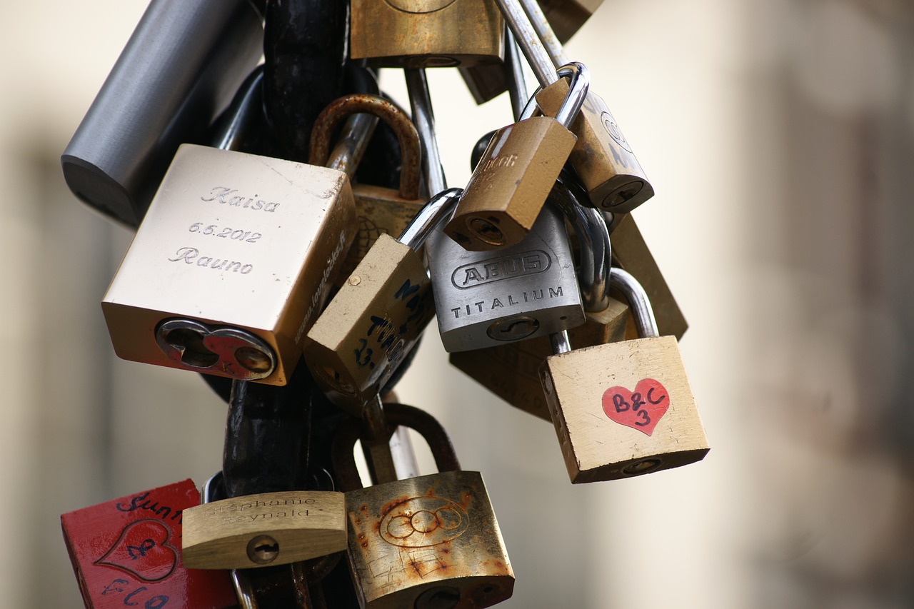 Saugumas,  Meilė,  Simbolis,  Yale Lock,  Tiltas,  Valentine,  Santykiai,  Širdis,  Romantika,  Romantiškas