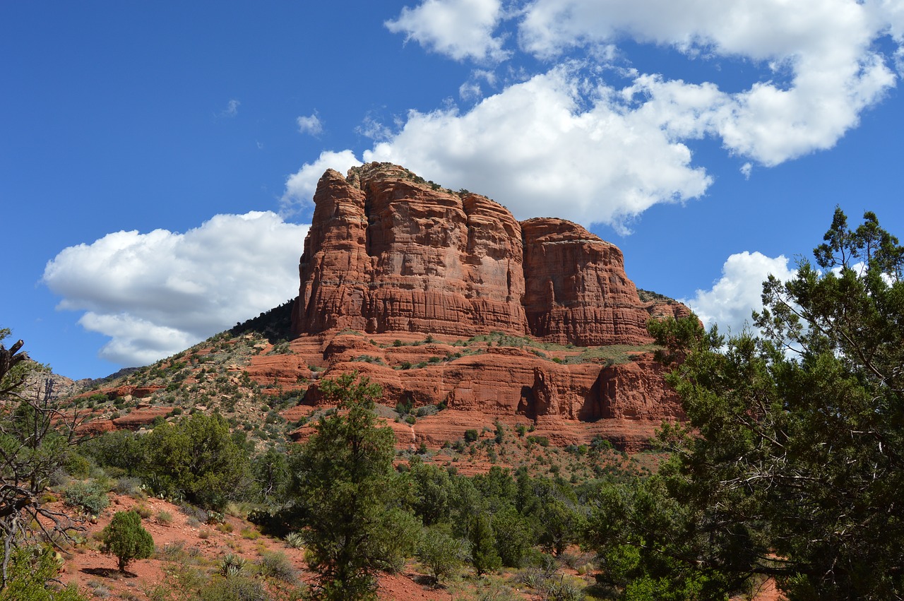 Sedona, Arizona, Dykuma, Gamta, Pietvakarius, Kraštovaizdis, Vaizdingas, Raudona, Lauke, Akmenys