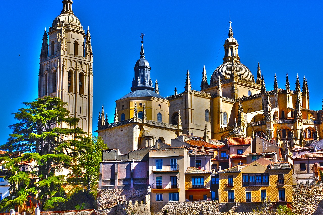 Segovia, Katedra, Paminklas, Miestas, Architektūra, Ispanija, Turizmas, Paveldas, Fasadas, Akmuo