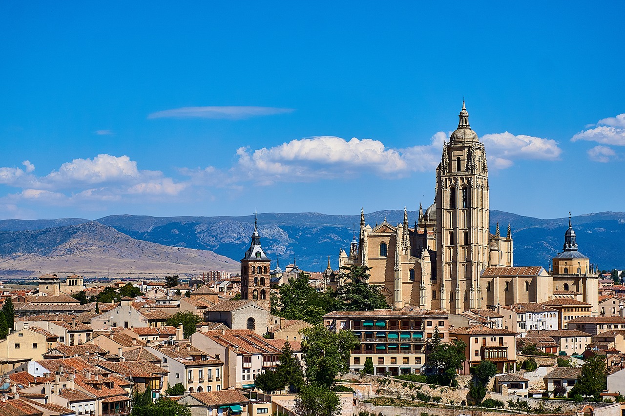 Segovia, Katedra, Senamiestis, Istoriškai, Ispanija, Pastatas, Pasaulinis Paveldas, Bažnyčia, Lankytinos Vietos, Unesco Pasaulio Paveldo Vieta