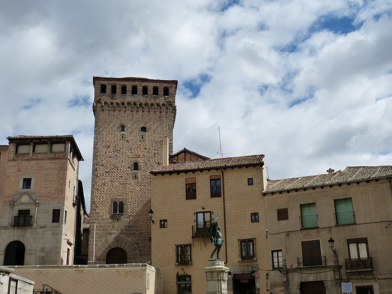 Segovia, Ispanija, Kastilija, Senamiestis, Istoriškai, Viduramžiai, Pastatas, Unesco, Istorinis Miesto Centras, Unesco Pasaulio Paveldo Vieta