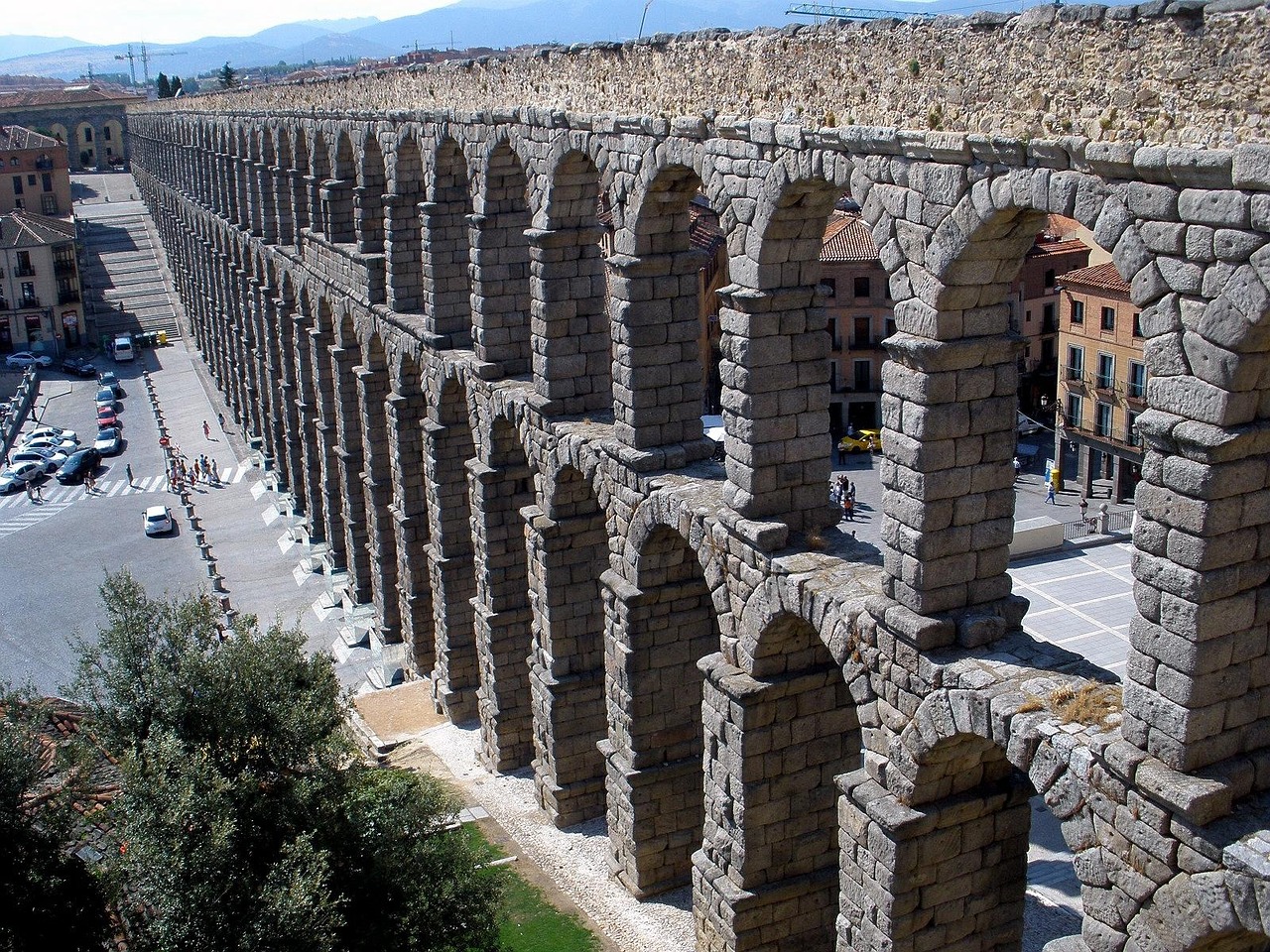 Segovia, Ispanija, Akvedukas, Senas, Istorinis, Orientyras, Paskirties Vietos, Romėnų, Senovės, Gamta