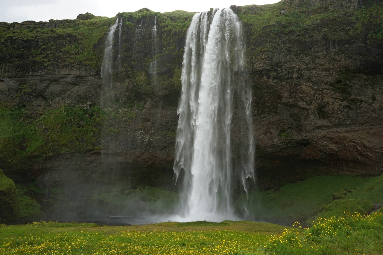 Seljalandsfoss, Krioklys, Iceland, Kraštovaizdis, Jėga, Gamta, Nemokamos Nuotraukos,  Nemokama Licenzija