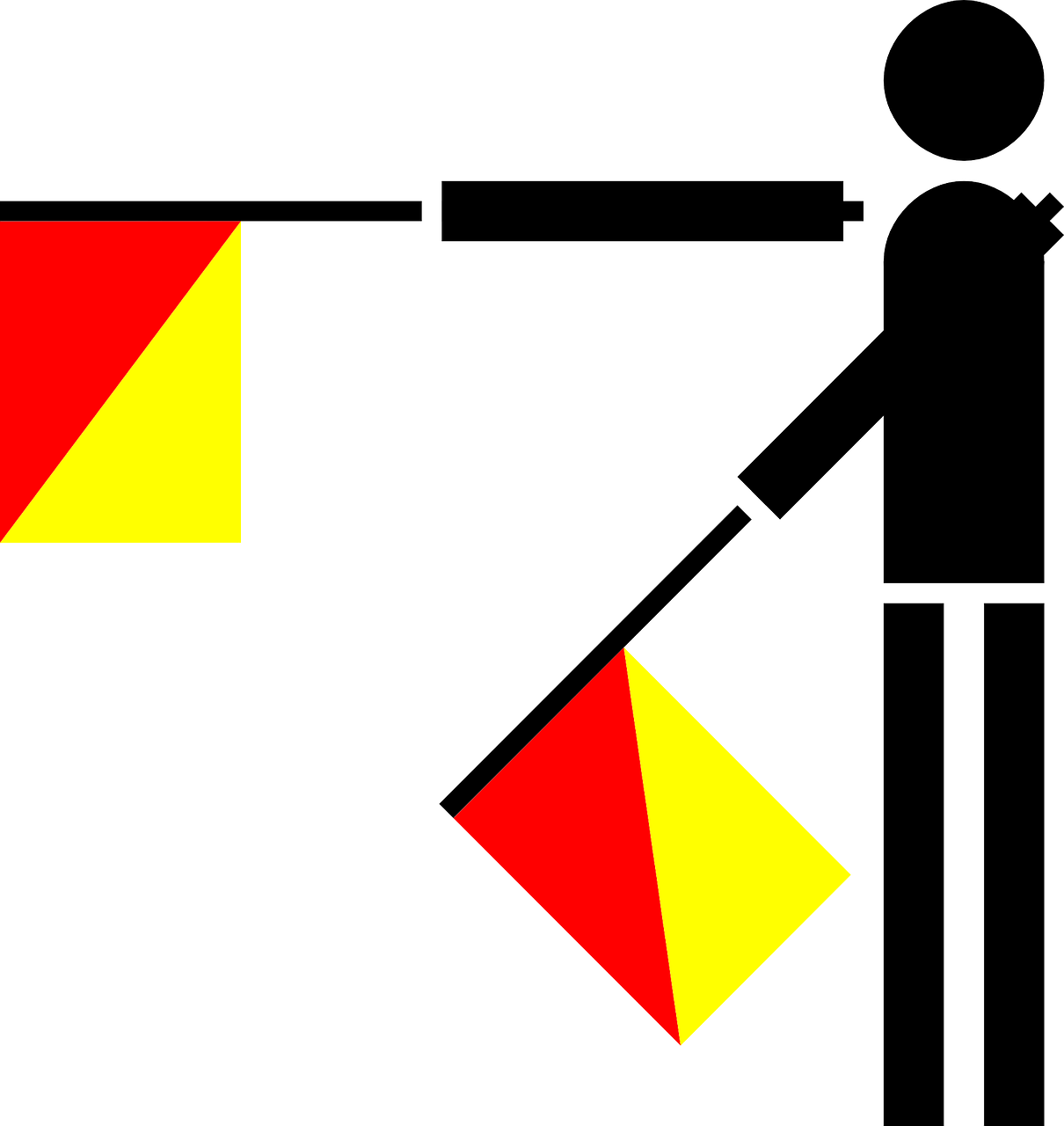 Semaforas, Vėliava, Signalas, Ženklas, Jūrų, Simbolis, H, Kodas, Pranešimas, Bendrauti