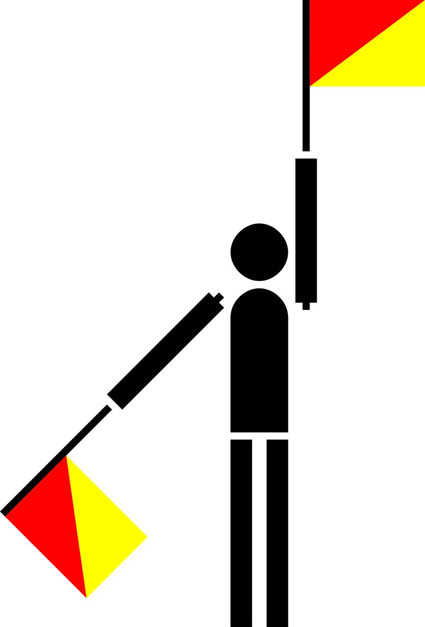 Semaforas, Vėliava, Ženklai, Simboliai, Signalas, Jūrų, K, Pranešimas, Kodas, Bendrauti