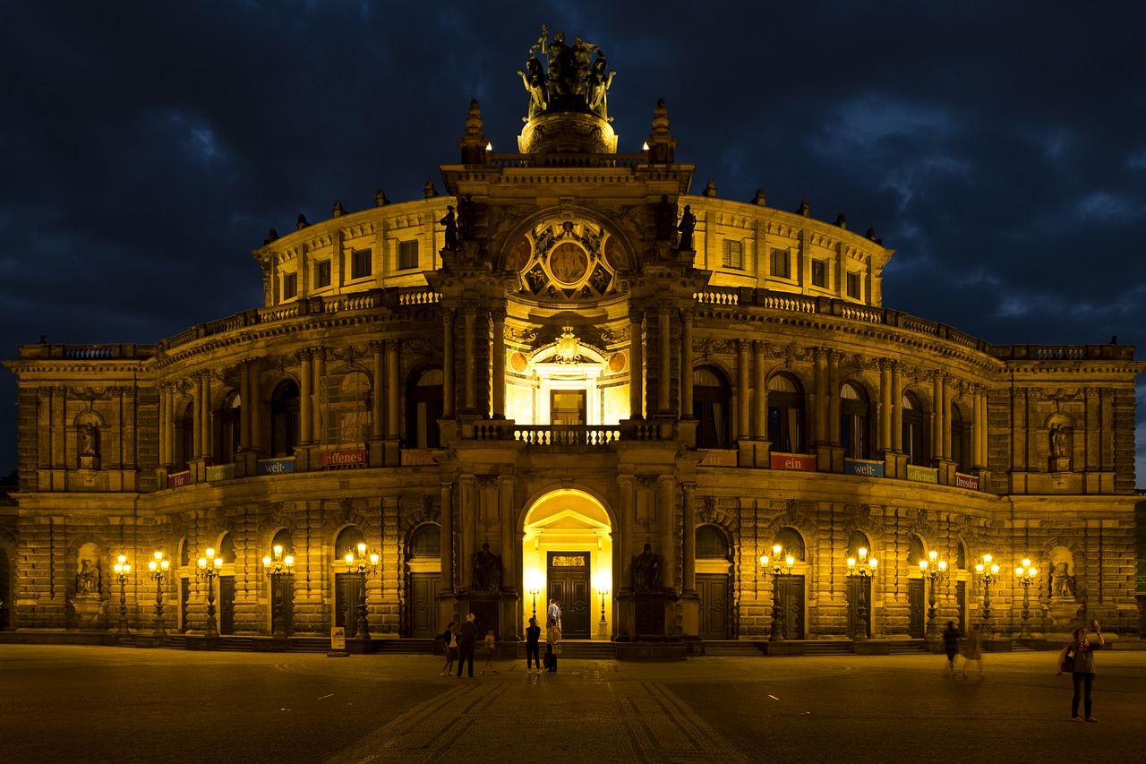Semper Operos Namas, Opera, Drezdenas, Vokietija, Saksonija, Senamiestis, Istoriškai, Architektūra, Orientyras, Miestas