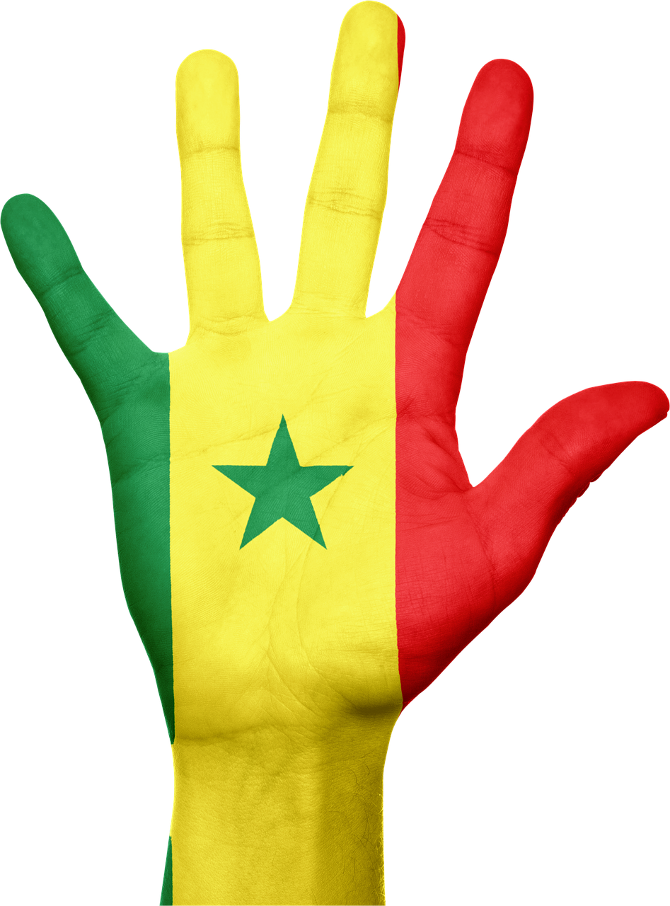 Senegalas, Vėliava, Ranka, Nacionalinis, Pirštai, Patriotinis, Patriotizmas, Senegalas, Afrika, Nemokamos Nuotraukos