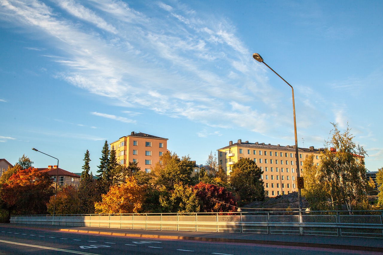 September, Helsinki, Finland, Ruduo, Gatvė, Pastatas, Architektūra, Miestas, Miestas, Miesto Panorama