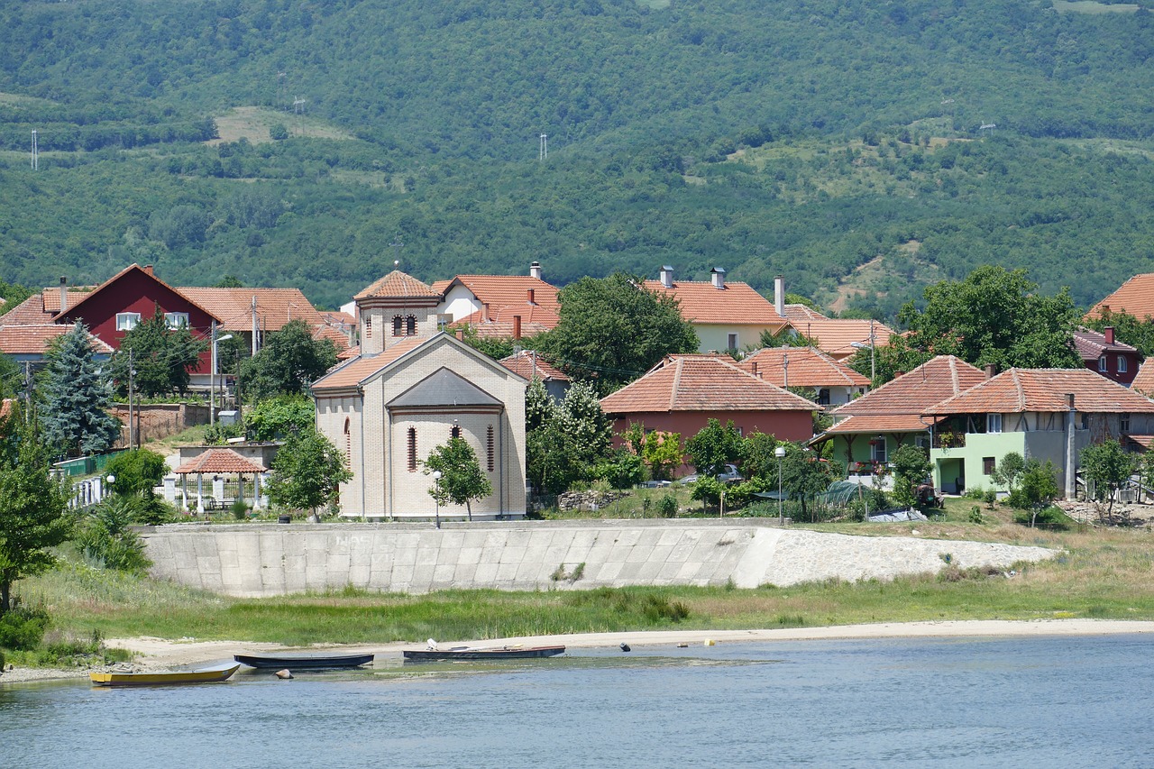 Serbija, Danube, Upės Kruizas, Upė, Geležiniai Vartai, Danube Tarpeklis, Balkanų, Südkarparten, Kraštovaizdis, Kruizas Danube