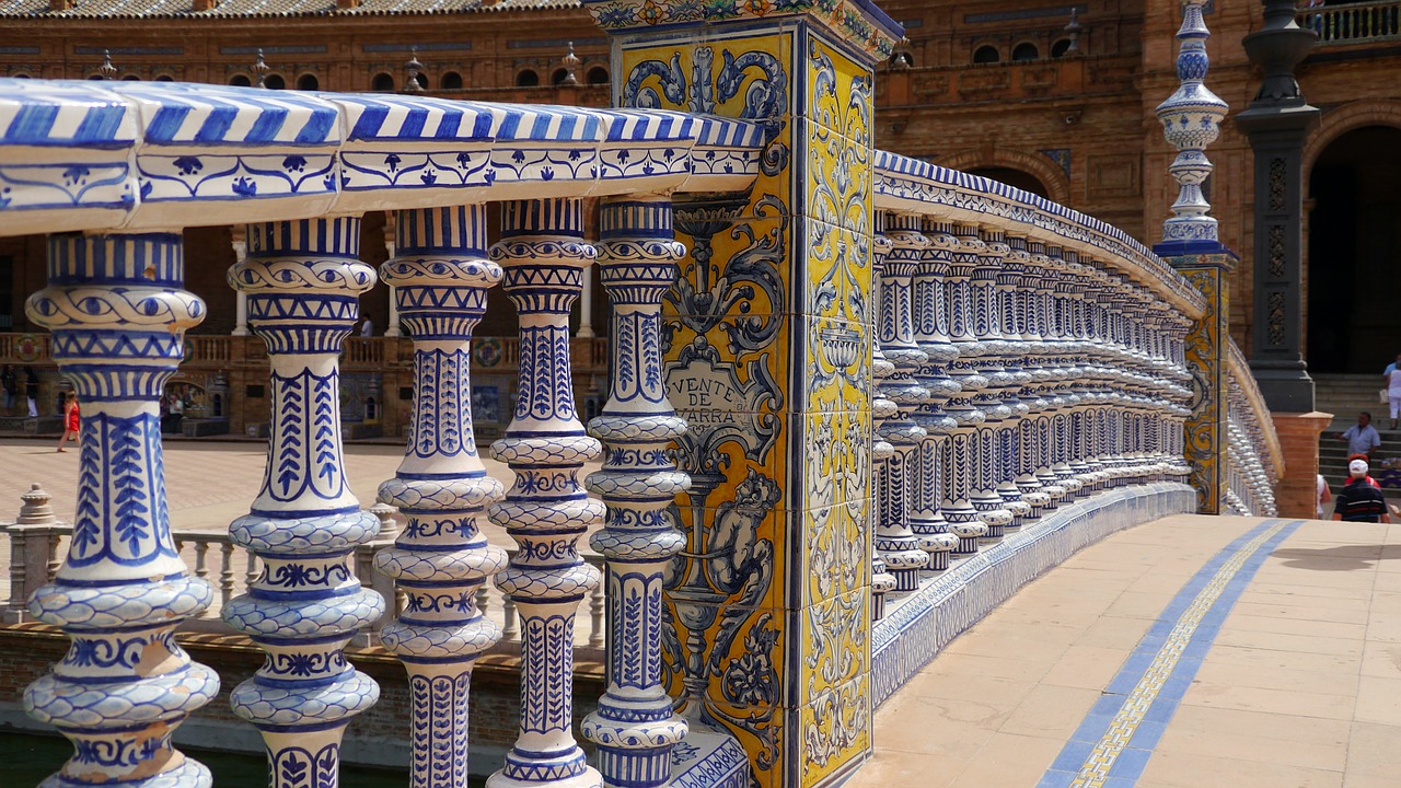 Sevilla, Plaza España, Architektūra, Keramika, Nemokamos Nuotraukos,  Nemokama Licenzija