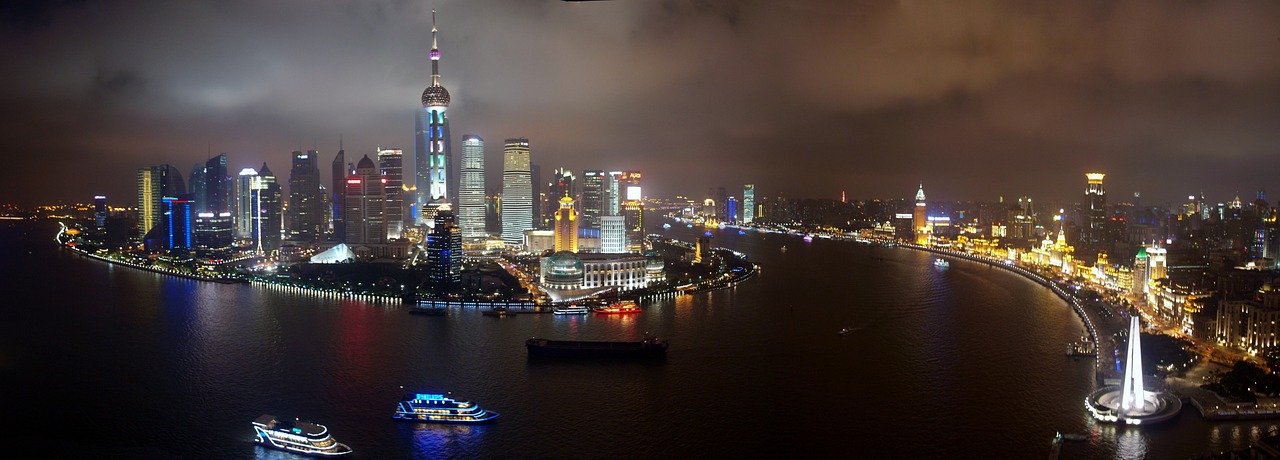 Šanchajus, Pudong, Panorama, Kinija, Šiuolaikiška, Panorama, Dangoraižis, Nemokamos Nuotraukos,  Nemokama Licenzija