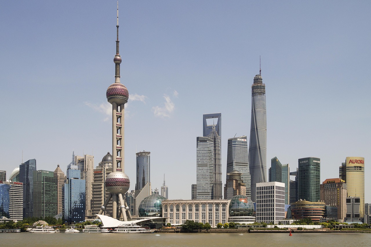 Šanchajus, Kinija, Asija, Architektūra, Tv Bokštas, Dangoraižiai, Šiuolaikiška, Dangoraižis, Panorama, Nemokamos Nuotraukos