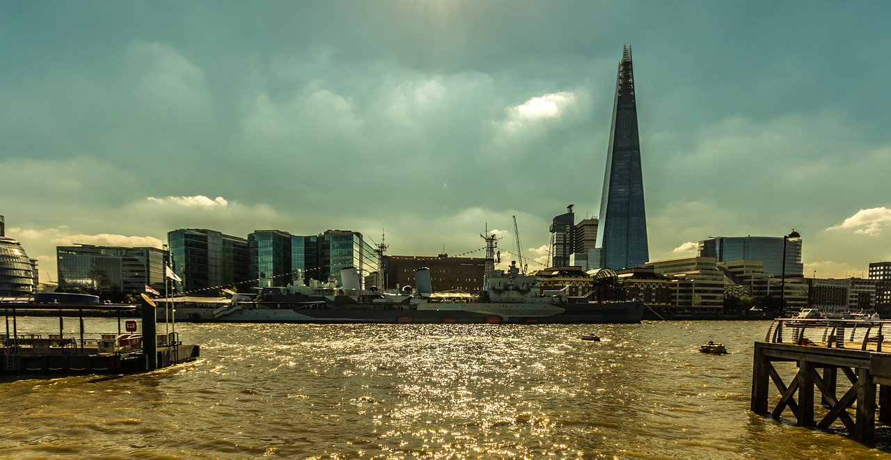 Shard, Londonas, Miestas, Uk, Architektūra, Anglija, Thames, Orientyras, Žinomas, Pastatas