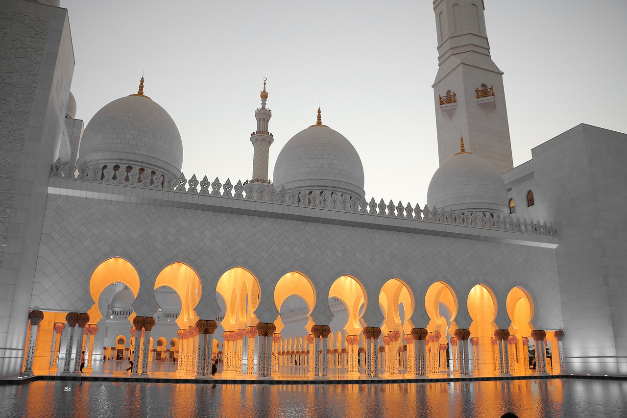 Sheikh, Zayed, Mečetė, Masjid, Uae, Arabas, Architektūra, Arabų, Orientyras, Religinis
