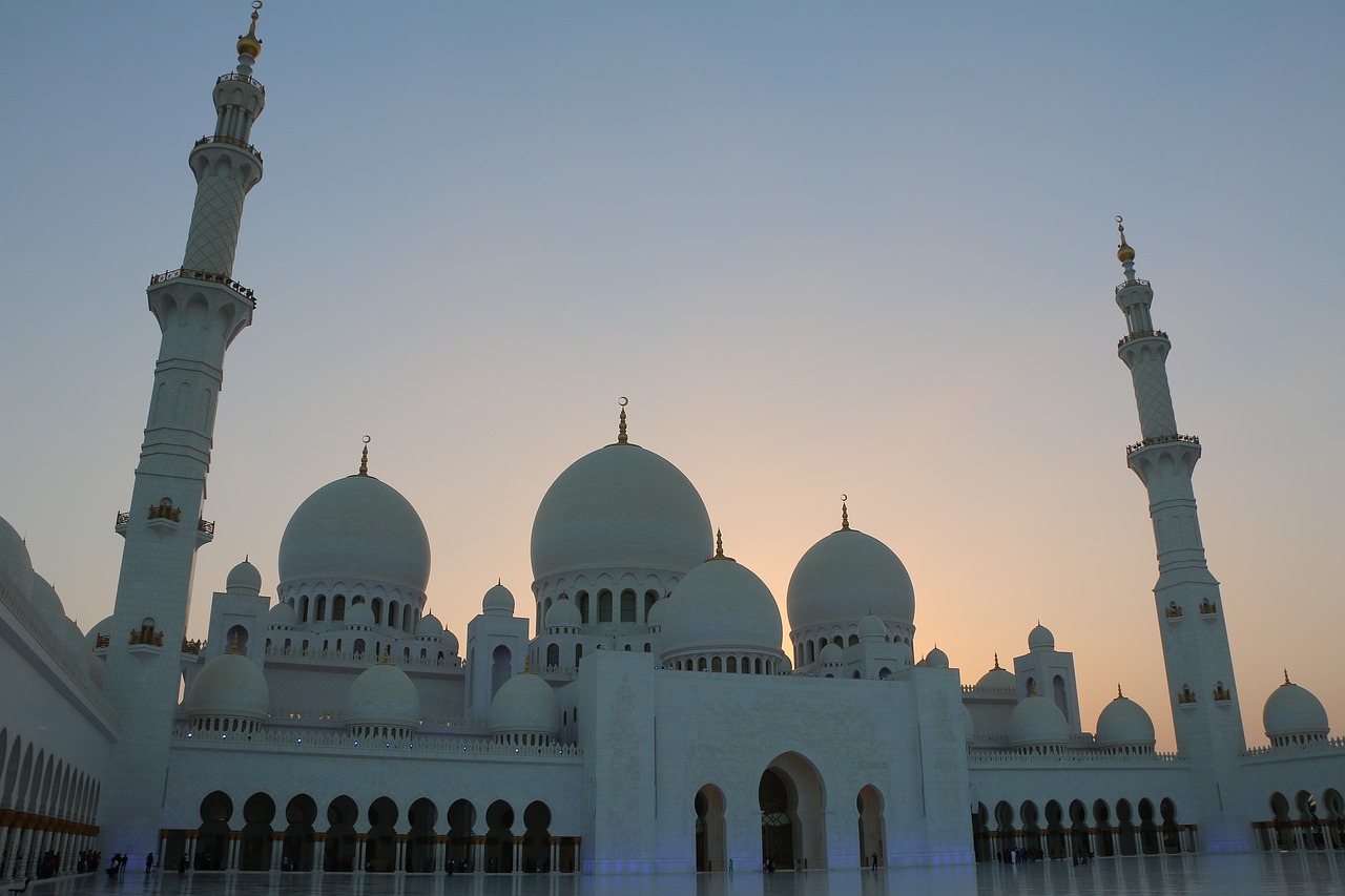 Sheikh, Zayed, Mečetė, Grand, Masjid, Uae, Abu Dabis, Ramadanas, Miestas, Architektūra